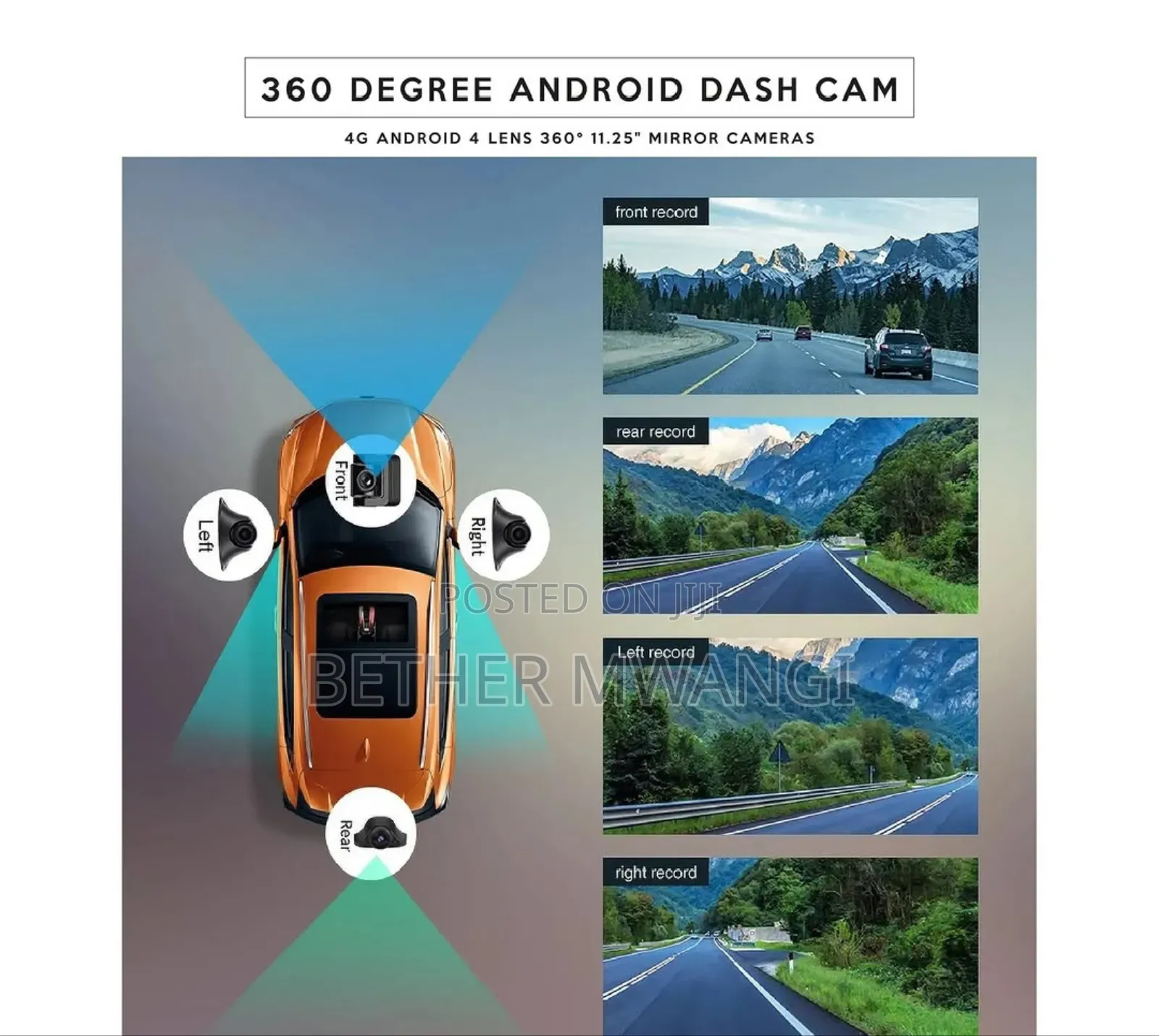 360 Degree Android Dash Cam in Kenya