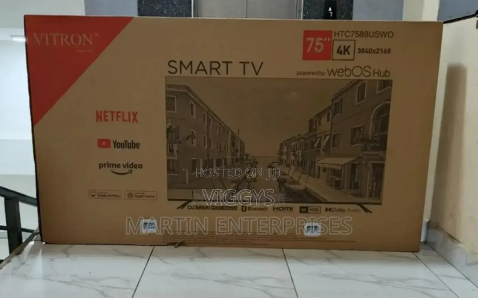 Vitron 75 Inch Smart TV Webos 4 K