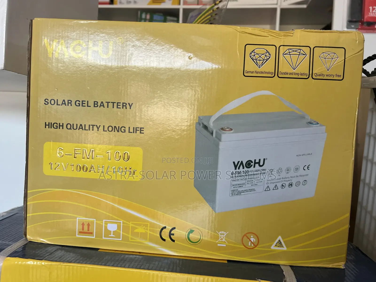 Yachu 12v 100ah Gel Battery