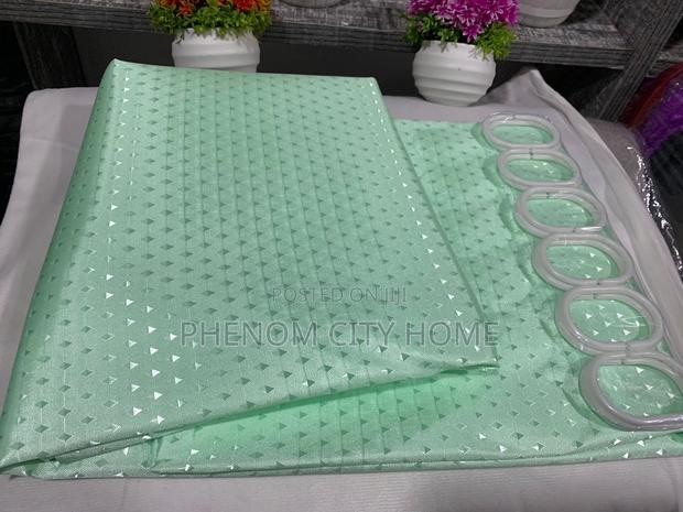 Dotted Green Elegant Shower Curtains