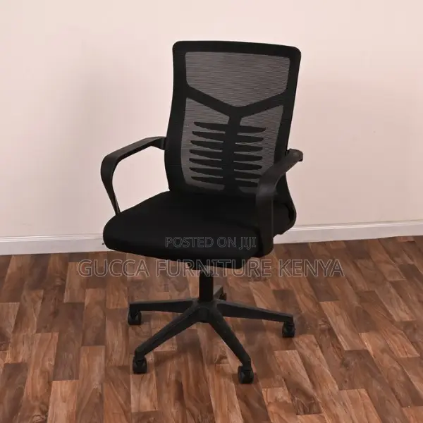 Office Chairs: Mid Back Orthopedic Office Mesh Swivel Chair