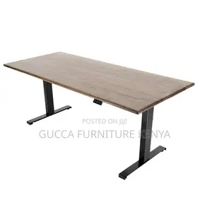 Office Tables:1600mm Elevating Desk With T-Metal Structure