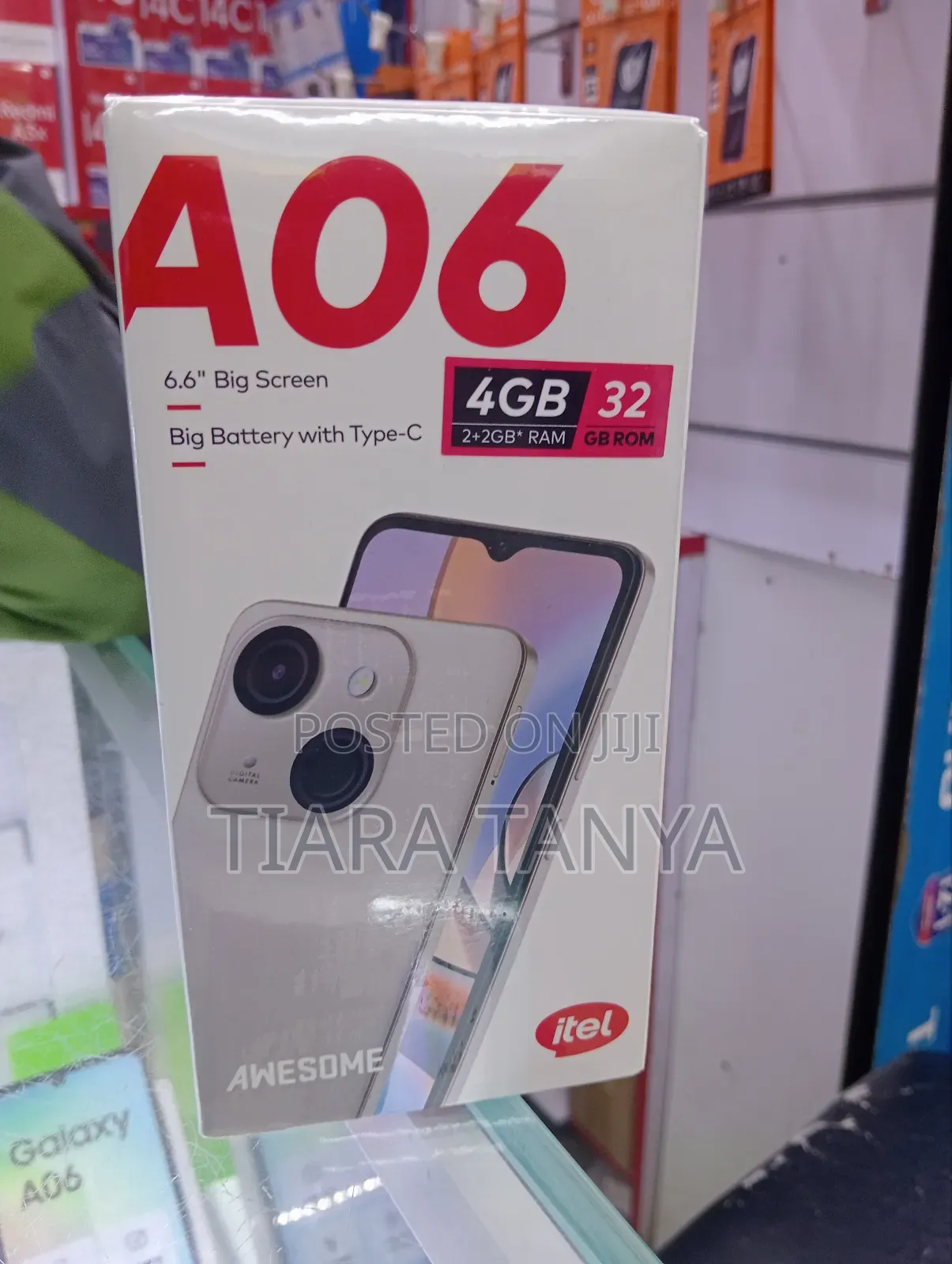 New Itel A06 32 GB Black