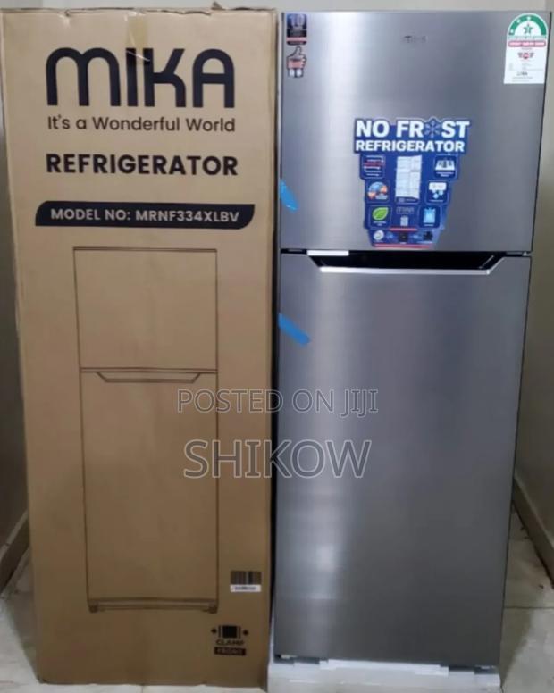 Mika 334 Litres No Frost Double Door Refrigerator Fridge