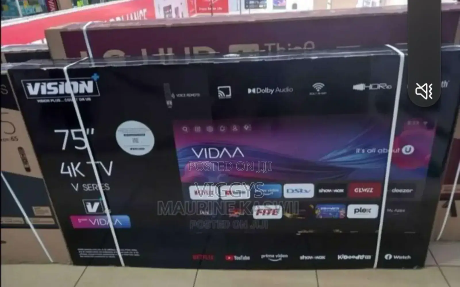 Vision 75" 4 K Smart Tv.