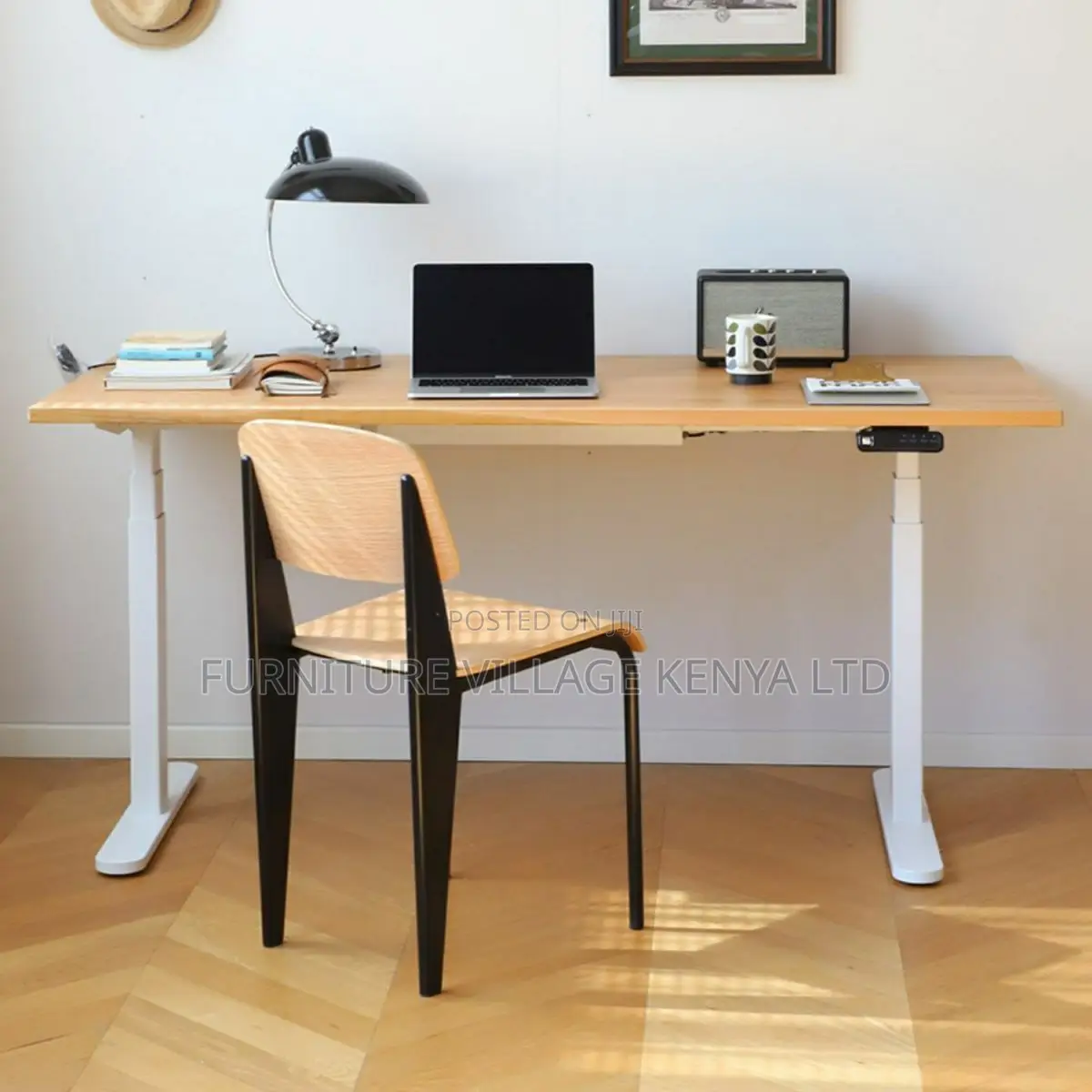 Standing Desk:1600mm Motorized Elevation Office Wood Desk