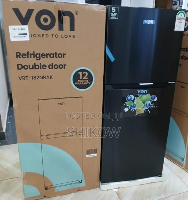 182 Litres No Frost Von Fridge TMF VRT -182nrak,Dark Fridge