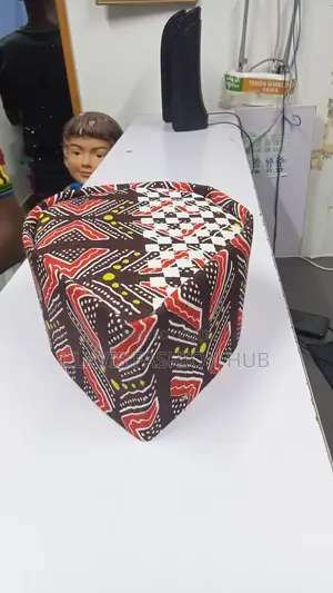 Men Kitenge Oval Caps