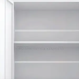 Cabinets: Steel Adjustable Shelf Double-Door Storage Unit
