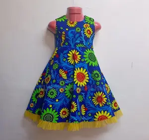 Girls Full Kitenge Dress