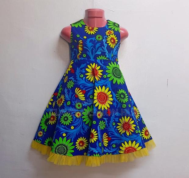 Girls Full Kitenge Dress