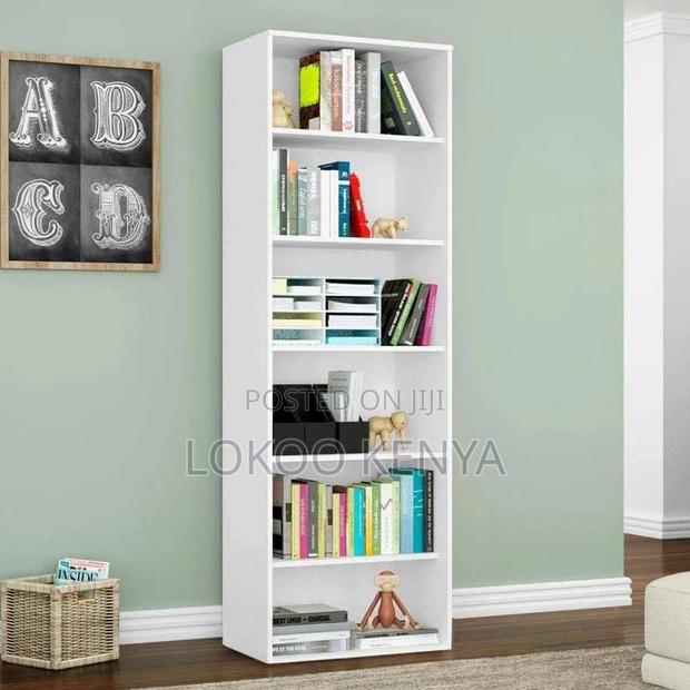 Office Bookcase: 5-Tier Wood Office Bookcase