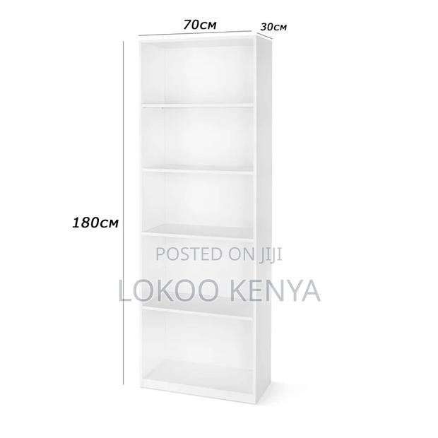 Office Bookcase: 5-Tier Wood Office Bookcase - thumbnail 3