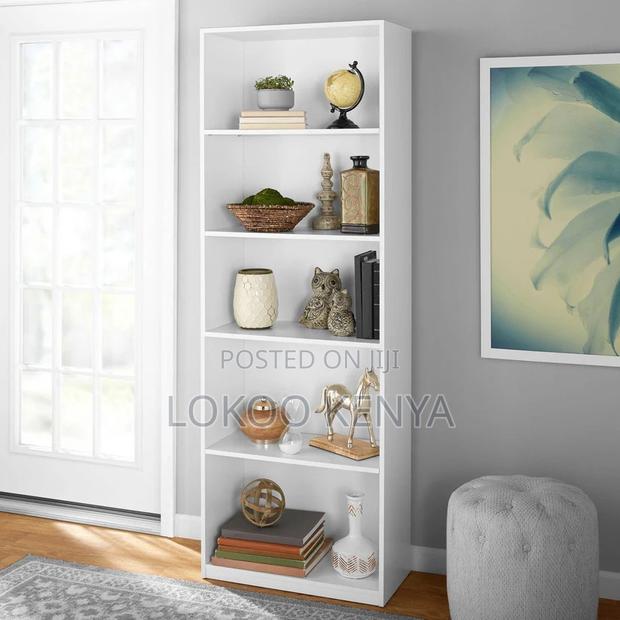Office Bookcase: 5-Tier Wood Office Bookcase - thumbnail 4