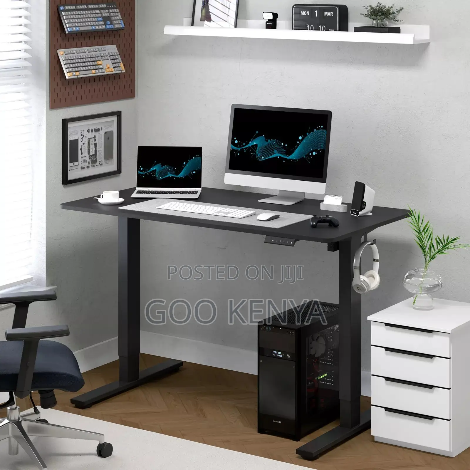 Office Desk ; Height Adjustable Electric Desk
