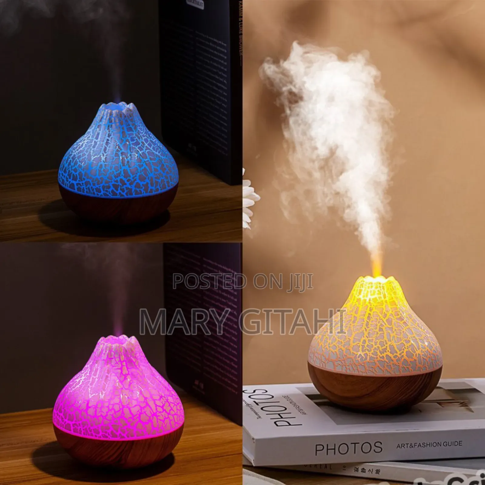 Multi Coloured Volcano Aromatherapy Diffuser / Humidifier*
