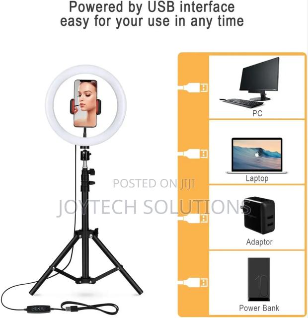 10inch Ring Fill Light Selfie Light With Holder - thumbnail 2