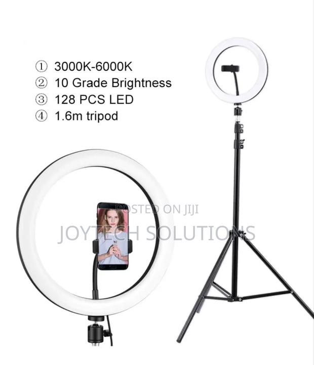 2.5mtrs Tripod Stand With a Ring Fill Light Selfie Light - thumbnail 2
