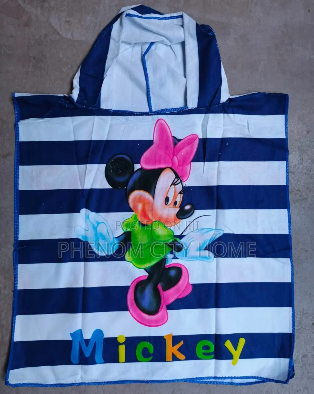 Mickey Mouse Blue Kids Hooded Swimming Towels