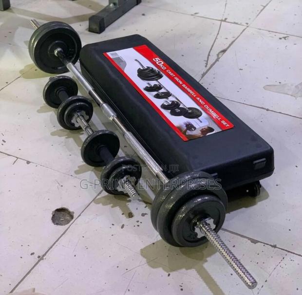 50kg Dumbbell With Barbell - main view