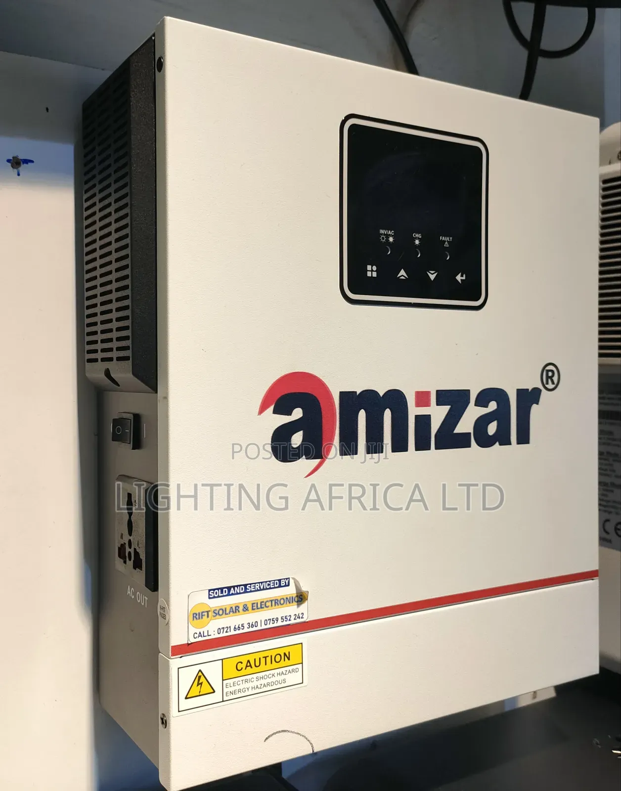 Amizar 1.Kva/12v Hybrid MPPT Inverter