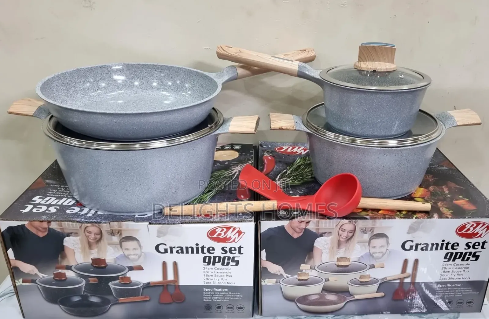 9pc Granite Cookware