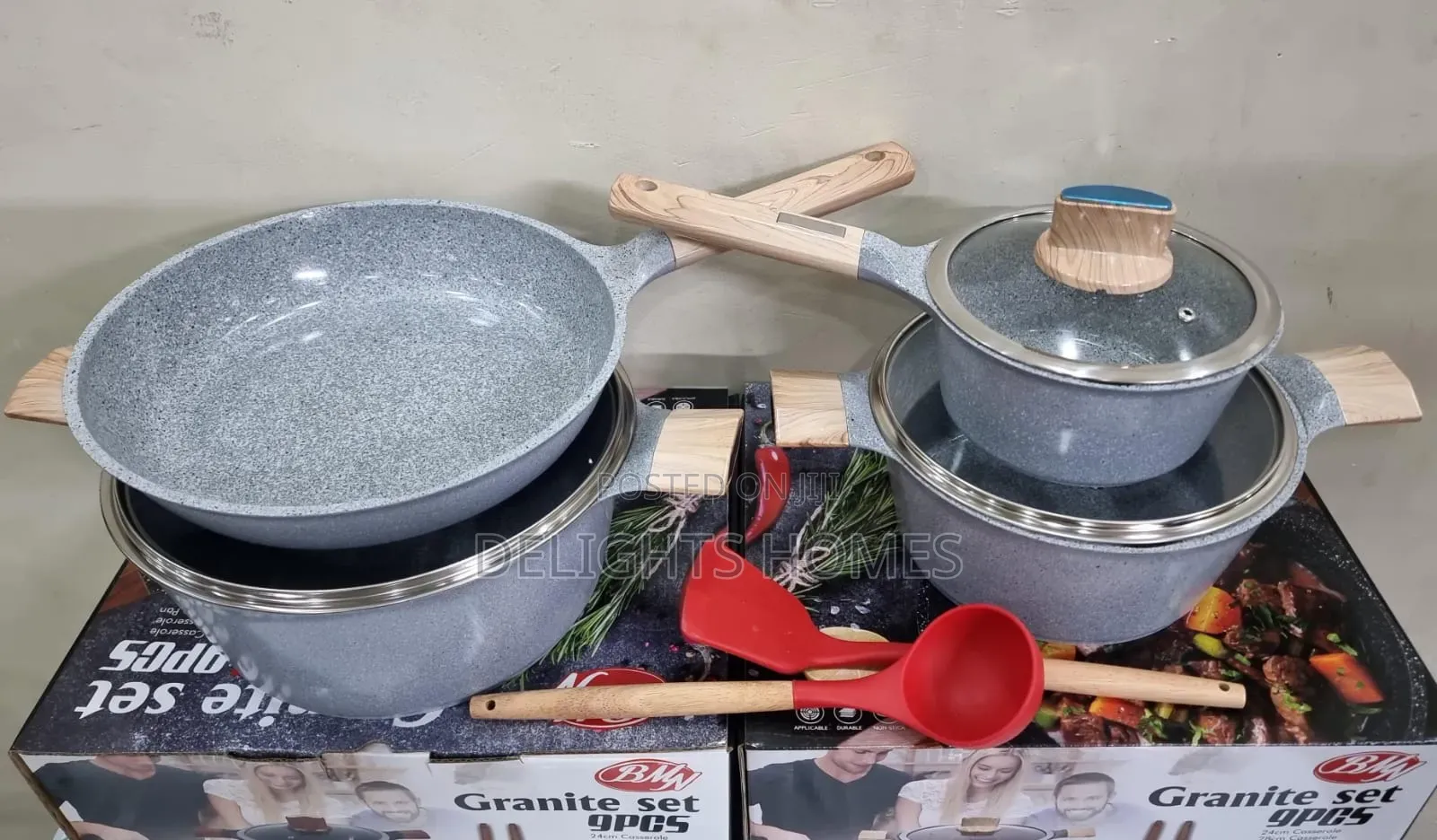 9pc Granite Cookware