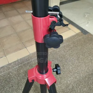 Heavy Gauge Metallic Adjustable Portable Speaker Stand