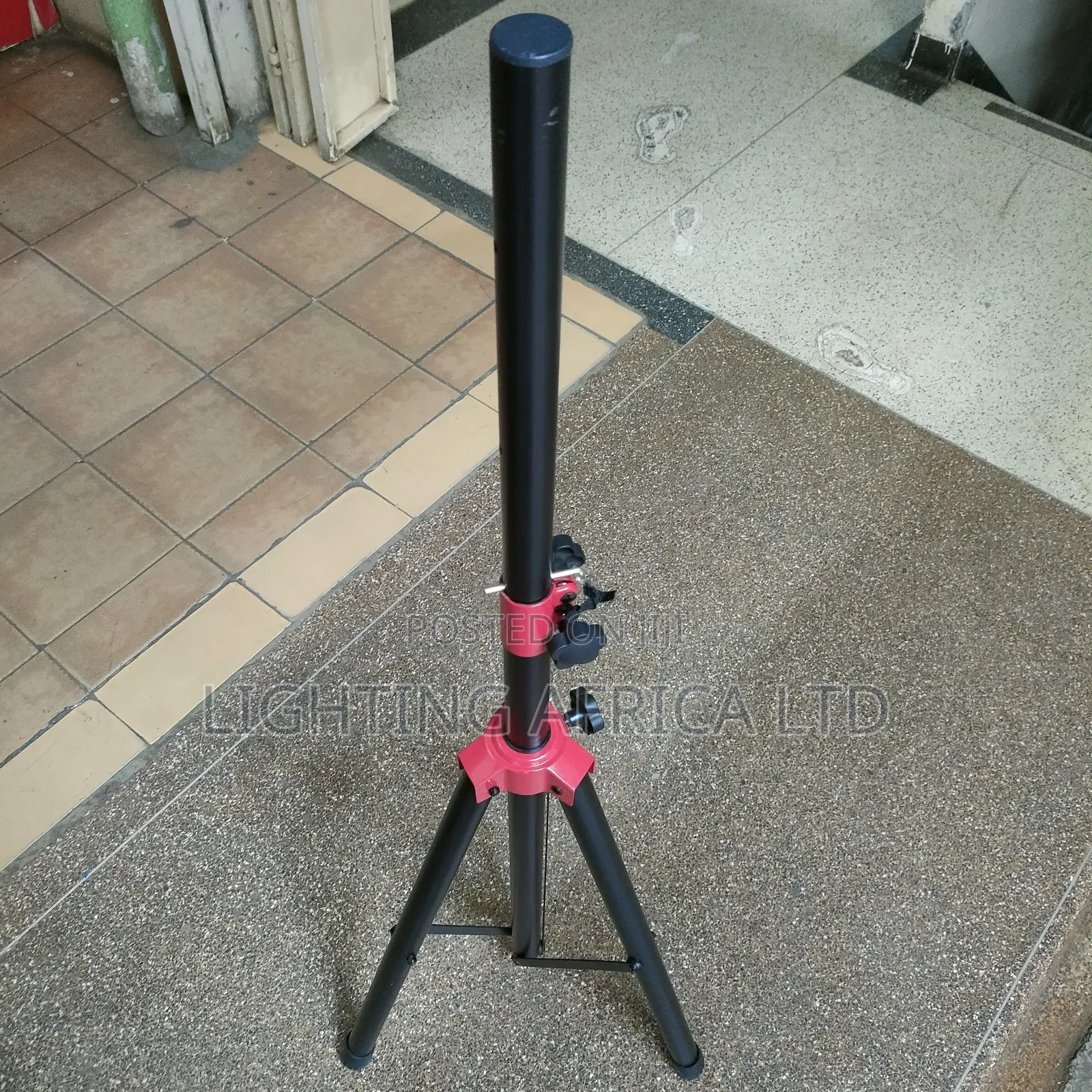 Heavy Gauge Metallic Adjustable Portable Speaker Stand
