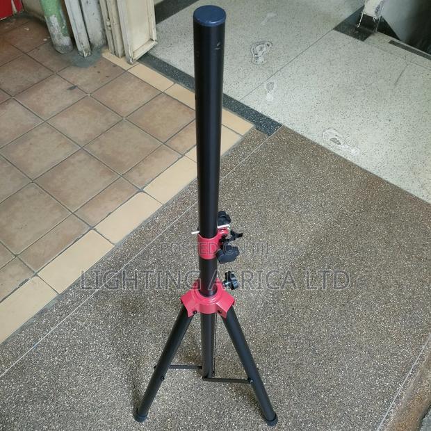 Heavy Gauge Metallic Adjustable Portable Speaker Stand