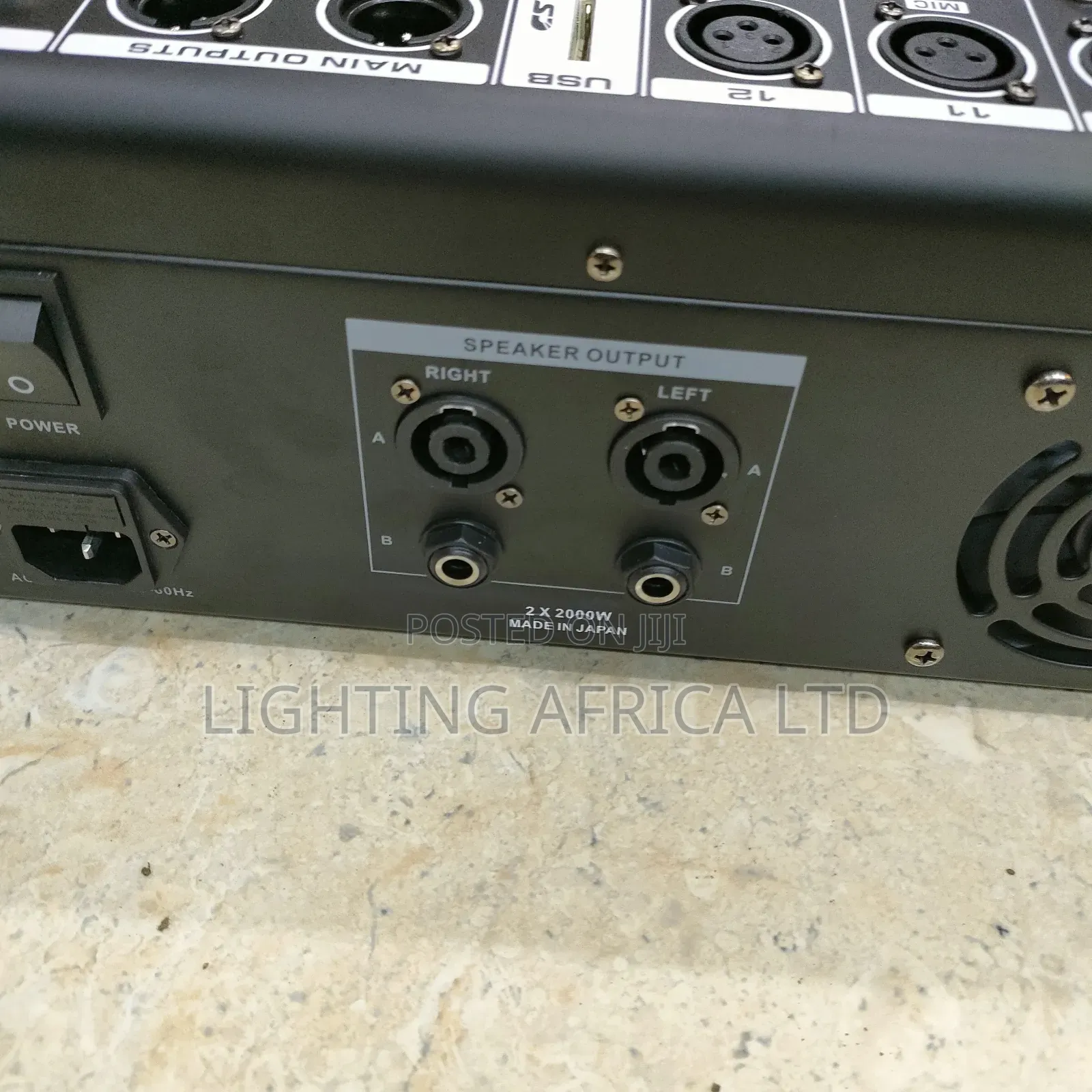 Max 12 Channels Usb/Blue Tooth 2000w Output Powered Mixer