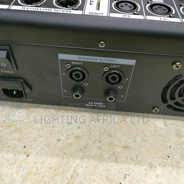 Max 12 Channels Usb/Blue Tooth 2000w Output Powered Mixer - thumbnail 3