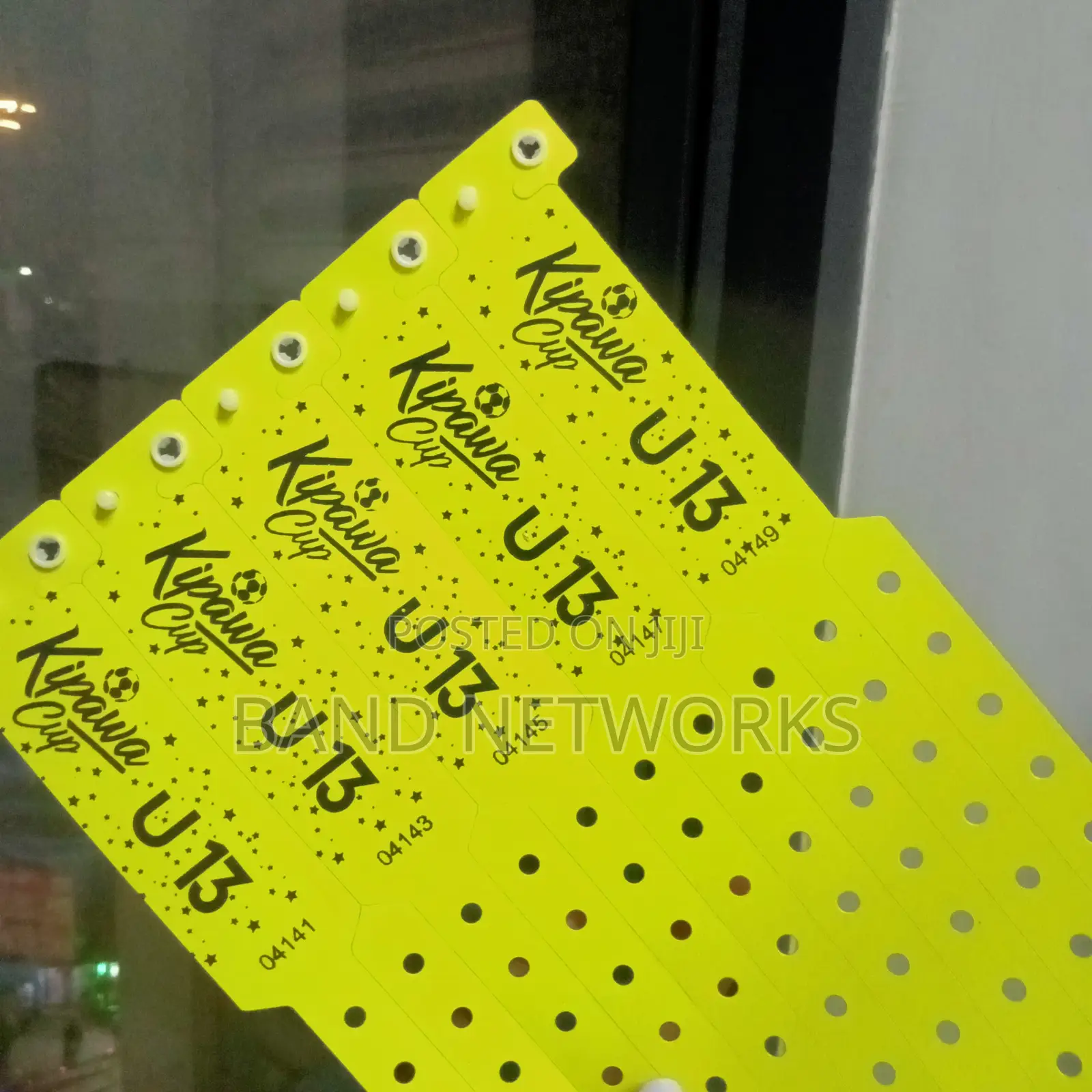 Plastic, Vinyl Glitter One Time Use Event Wristbands