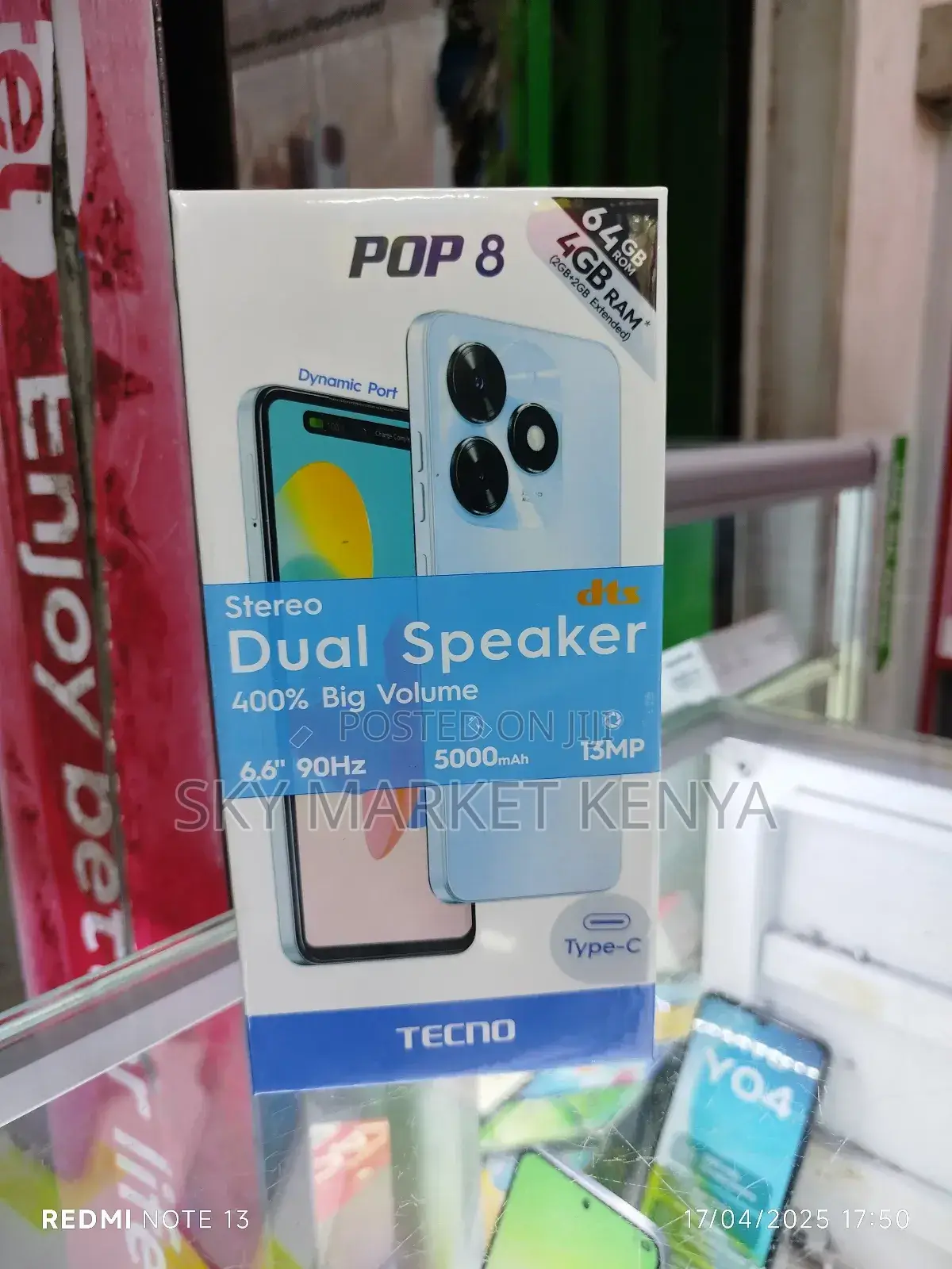 New Tecno Pop 8 64 GB Black