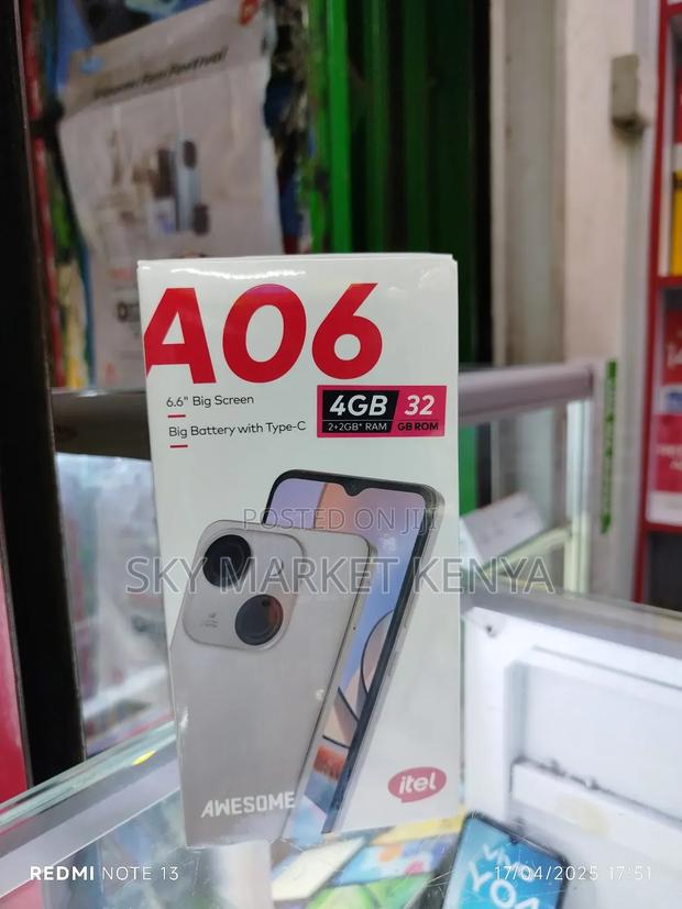 New Itel A06 32 GB Black