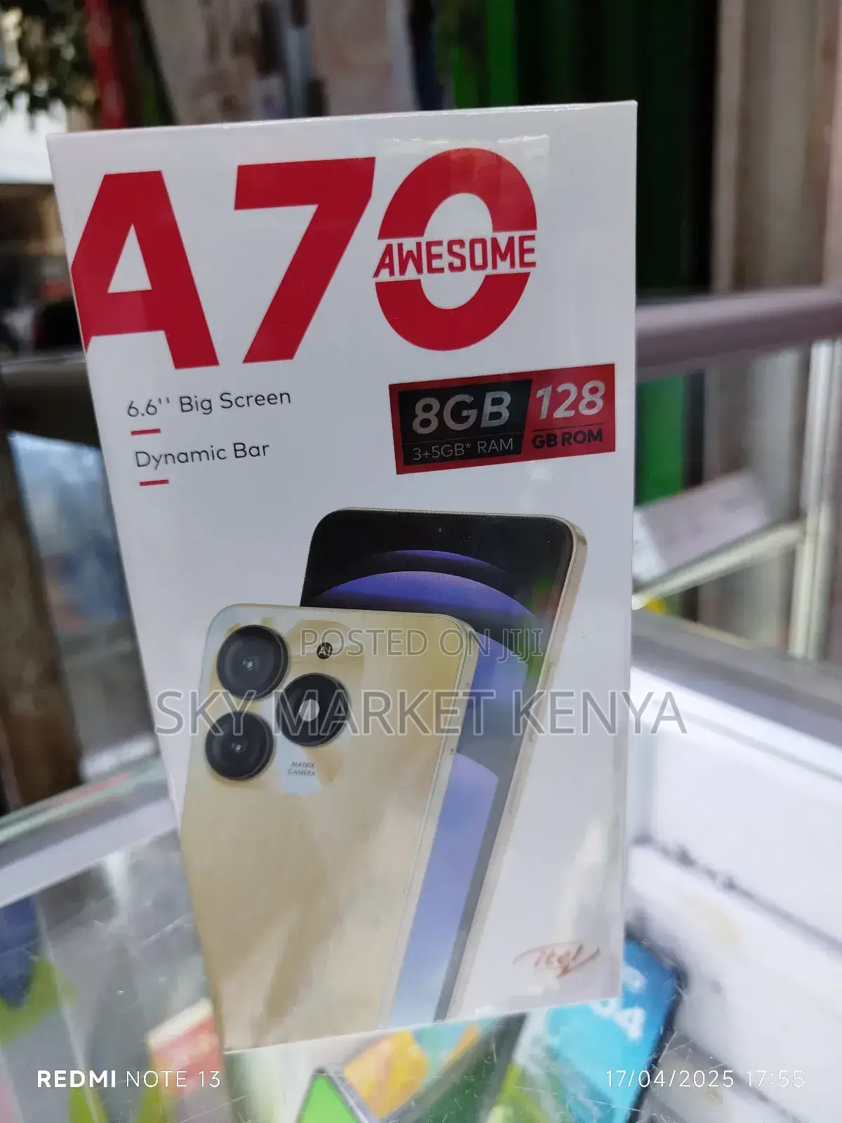 New Itel A70 128 GB Rose Gold