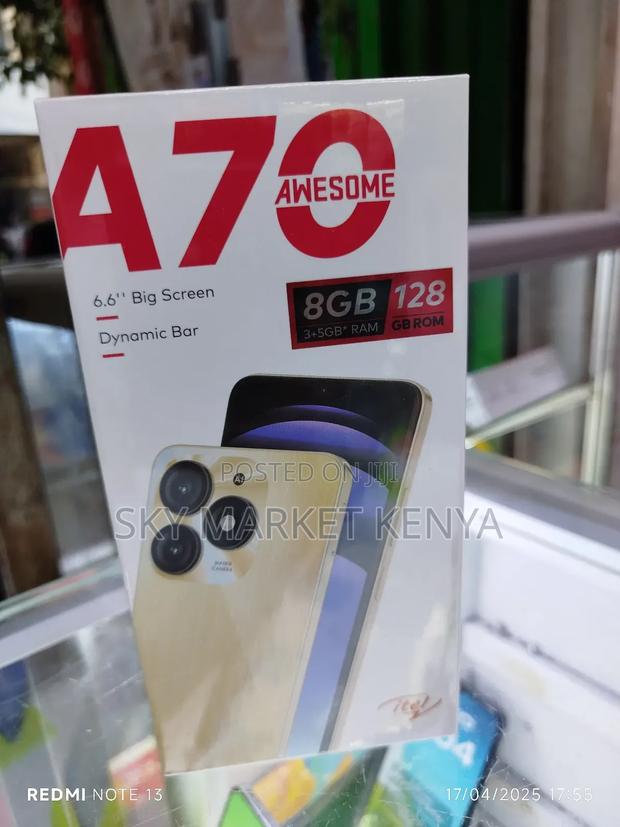 New Itel A70 128 GB Rose Gold