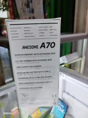 New Itel A70 128 GB Rose Gold