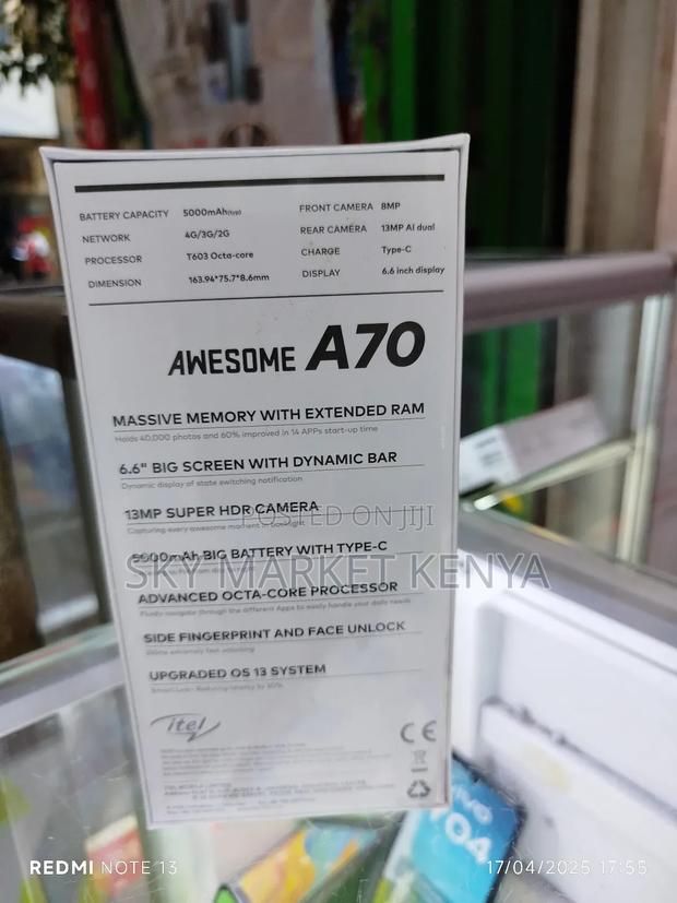 New Itel A70 128 GB Rose Gold - thumbnail 2