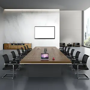 Boardroom Table:3-Meter Wooden Fixed Meeting Office Table