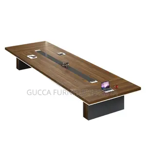Boardroom Table:3-Meter Wooden Fixed Meeting Office Table
