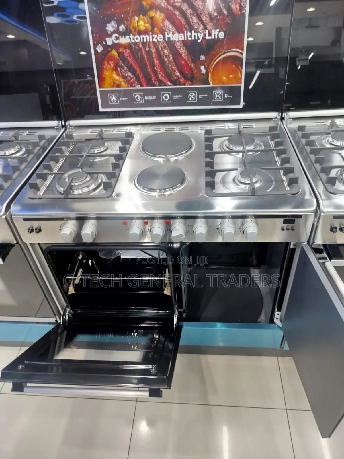 Haier 4gas+2hotplate 60*90 Cooker/Electric Oven