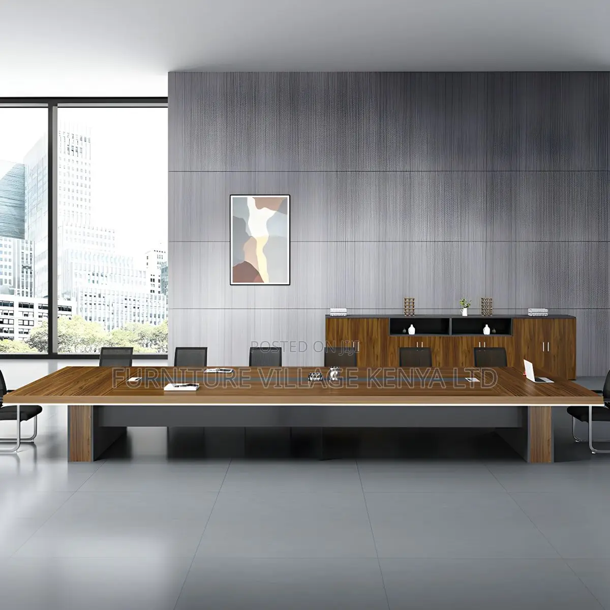 Office Table: Execwood 3-Meter Long Meeting Office Table