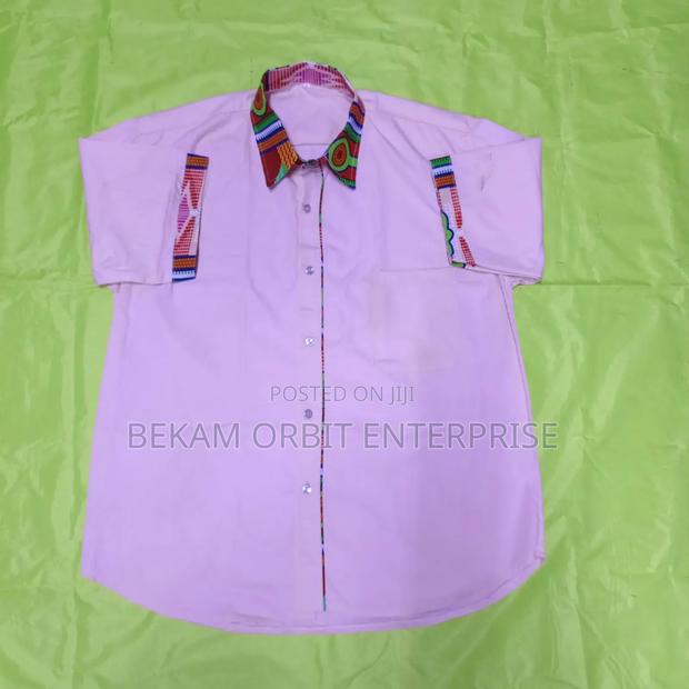 Customized Short Sleeve Pink Corporate Shirts - thumbnail 2