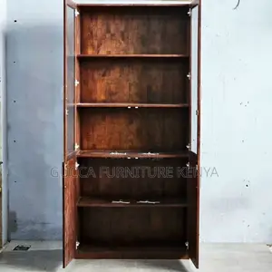 Office Cabinet:Glass Door Mahogany File Cabinet With Lock