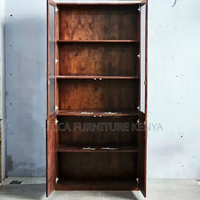 Office Cabinet:Glass Door Mahogany File Cabinet With Lock