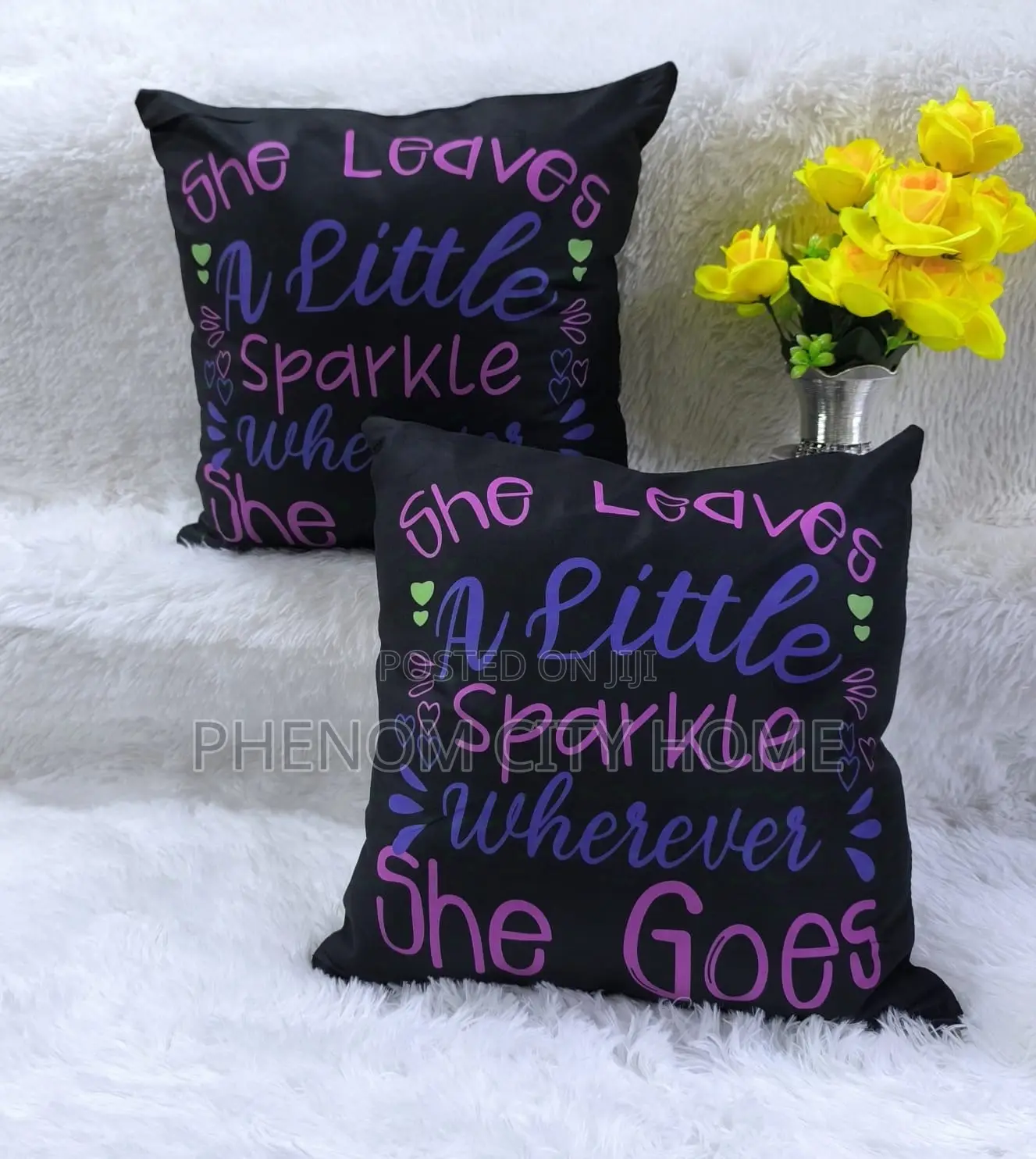 Smooth Printed Cotton Throw Pillow Covers Available