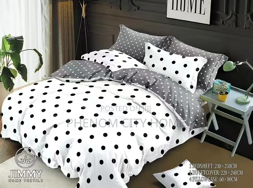 Soft and Warm Dotted Double-Sided Duvet Cover Sets