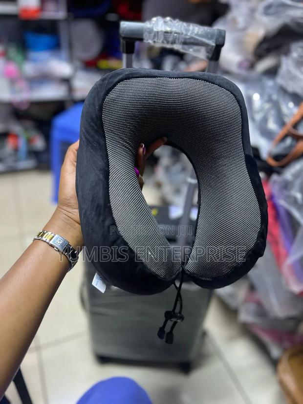 Black Microfiber Travel Neck Pillows at 1000 - thumbnail 2