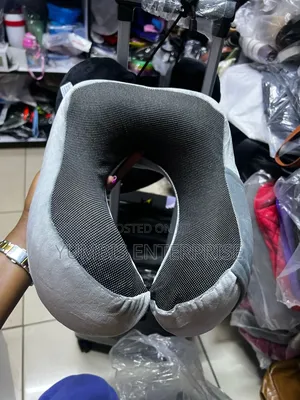 Grey With Black Gym Neck Support Travel Pillows at 1000